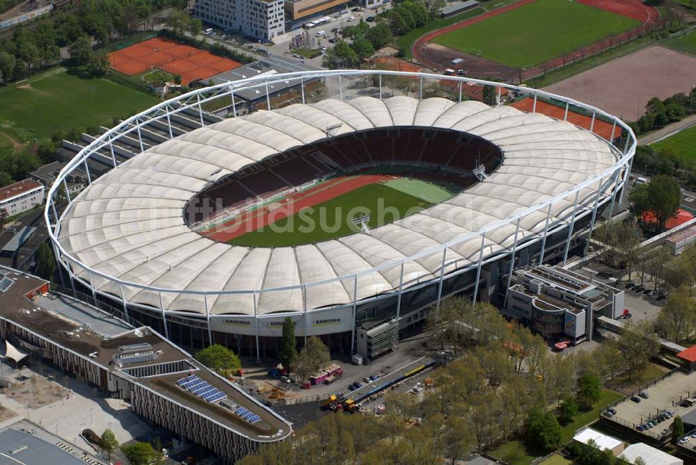 Luftaufnahme Stuttgart - Fertiges Gottlieb-Daimler-Stadion in Stuttgart