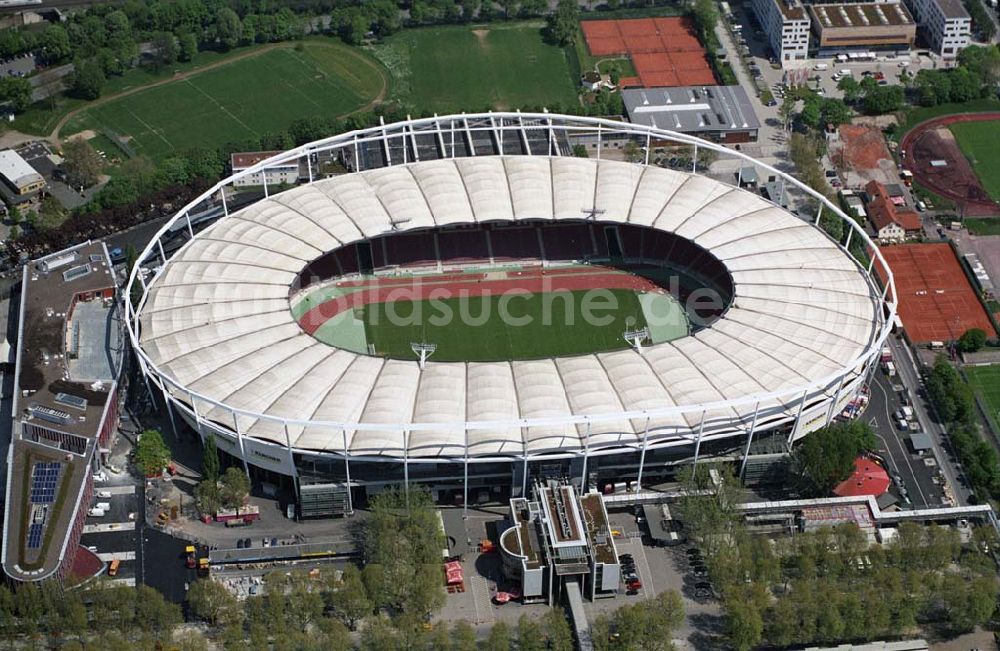 Stuttgart aus der Vogelperspektive: Fertiges Gottlieb-Daimler-Stadion in Stuttgart