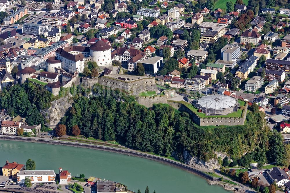 Kufstein aus der Vogelperspektive: Festung Kufstein im Bundesland Tirol