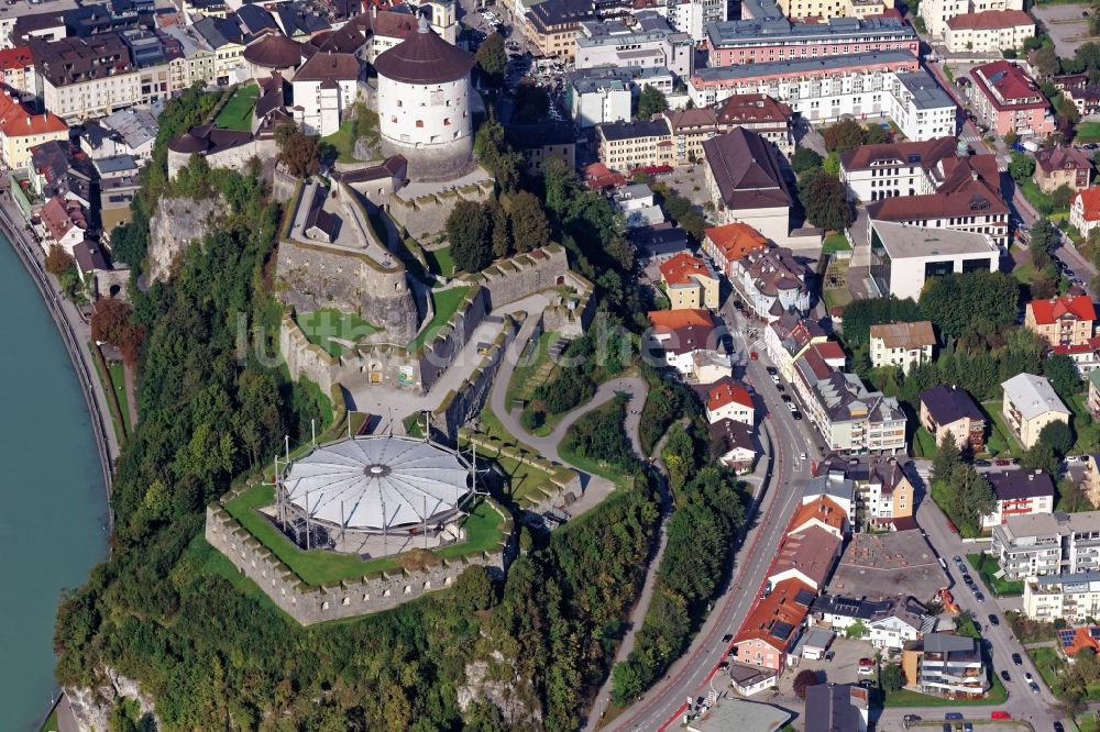 Kufstein von oben - Festung Kufstein im Bundesland Tirol