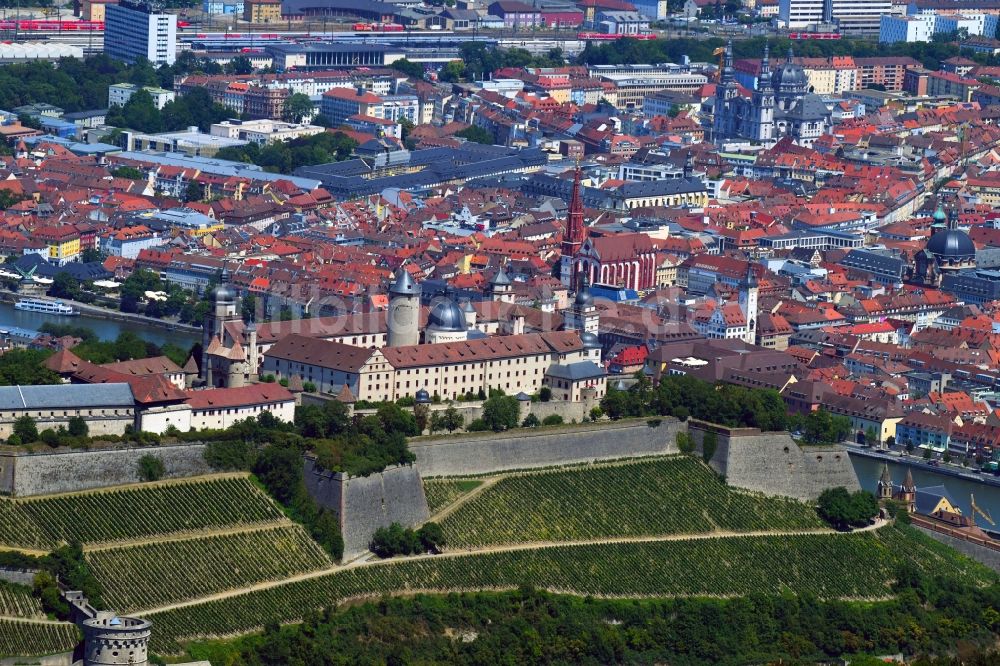 Luftbild Würzburg - Festung Marienberg in Würzburg im Bundesland Bayern