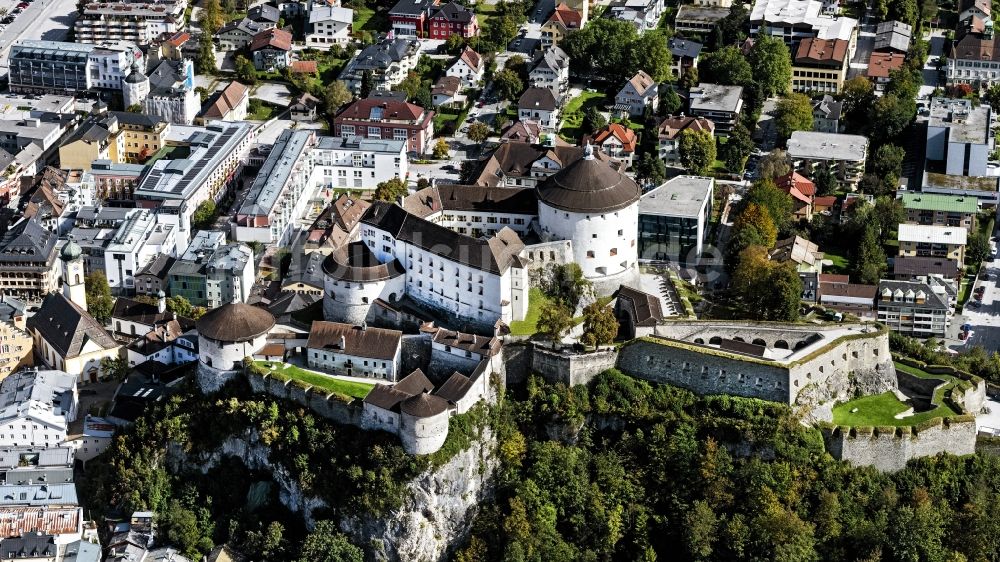 Kufstein von oben - Festungsanlage Festung Kufstein in Kufstein in Tirol, Österreich