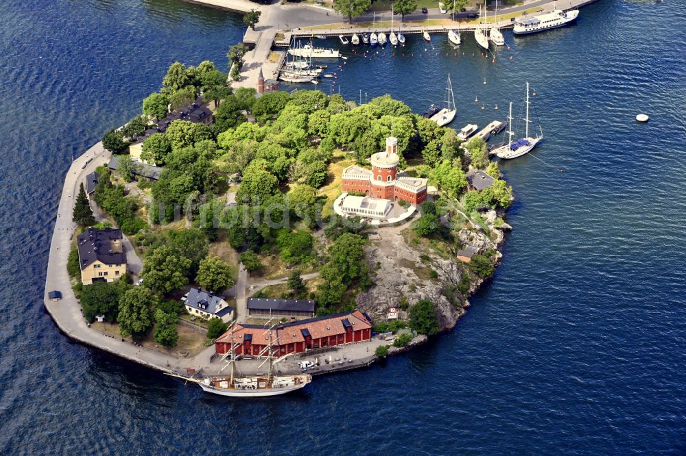 Stockholm aus der Vogelperspektive: Festungsanlage Kastellet auf der Insel Kastellholmen in Stockholm in Stockholms län, Schweden