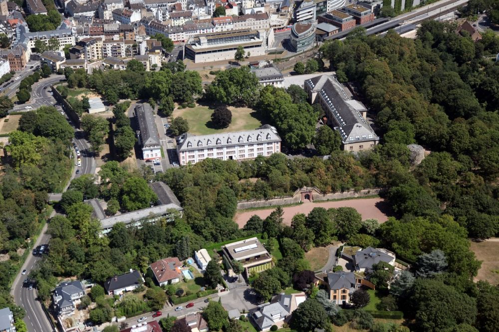 Luftbild Mainz - Festungsanlage Zitadelle in Mainz im Bundesland Rheinland-Pfalz