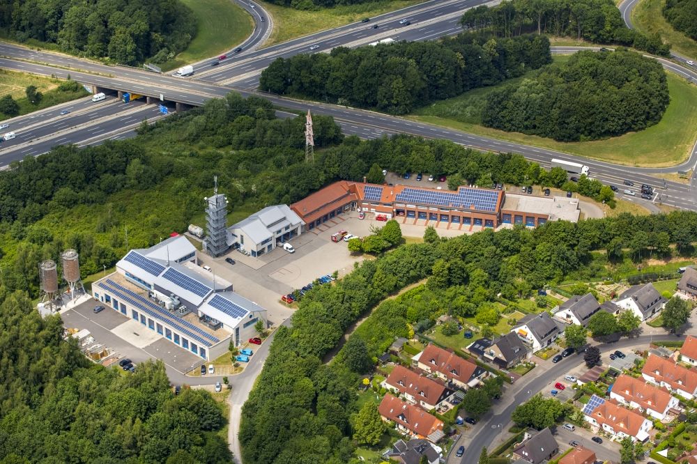 Luftbild Unna - Feuer- und Rettungswache in Unna im Bundesland Nordrhein-Westfalen