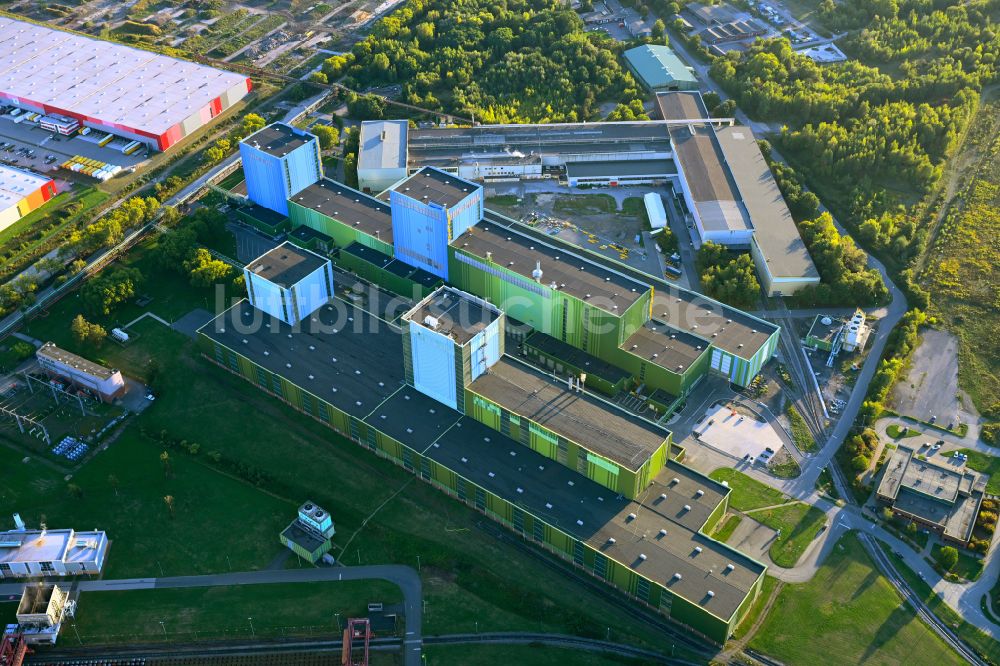 Luftaufnahme Dortmund - Feuerbeschichtungsanlage der thyssenkrupp Steel Europe AG in Dortmund im Bundesland Nordrhein-Westfalen, Deutschland