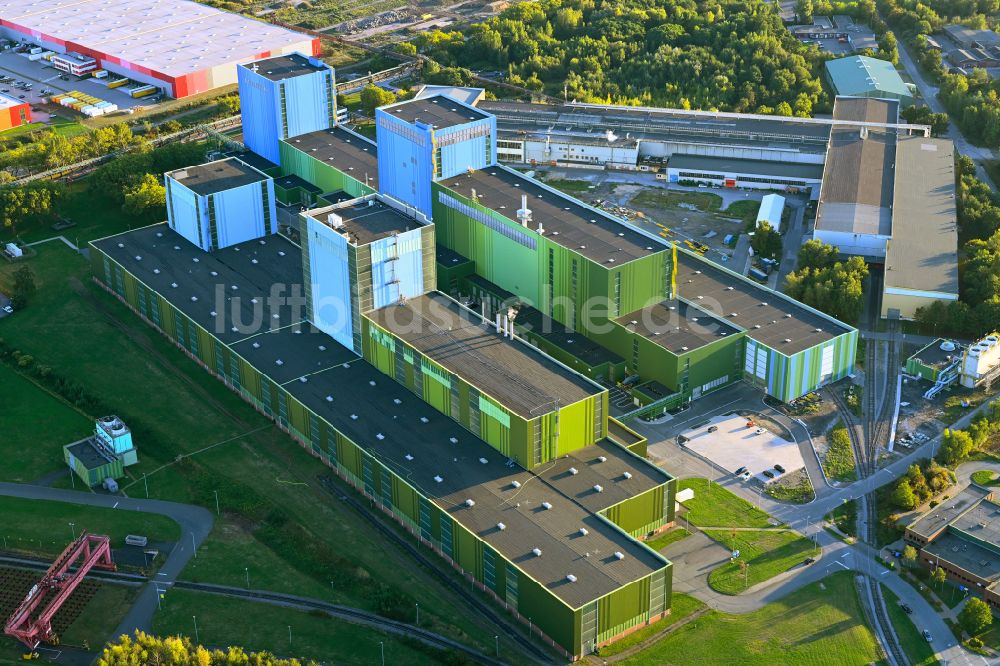 Dortmund aus der Vogelperspektive: Feuerbeschichtungsanlage der thyssenkrupp Steel Europe AG in Dortmund im Bundesland Nordrhein-Westfalen, Deutschland