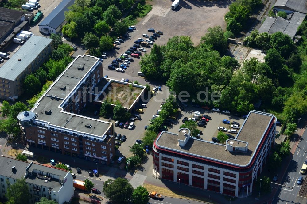 Luftbild Magdeburg - Firmengebäude und Bürogebäude im Stadtteil Stadtfeld West in Magdeburg im Bundesland Sachsen-Anhalt