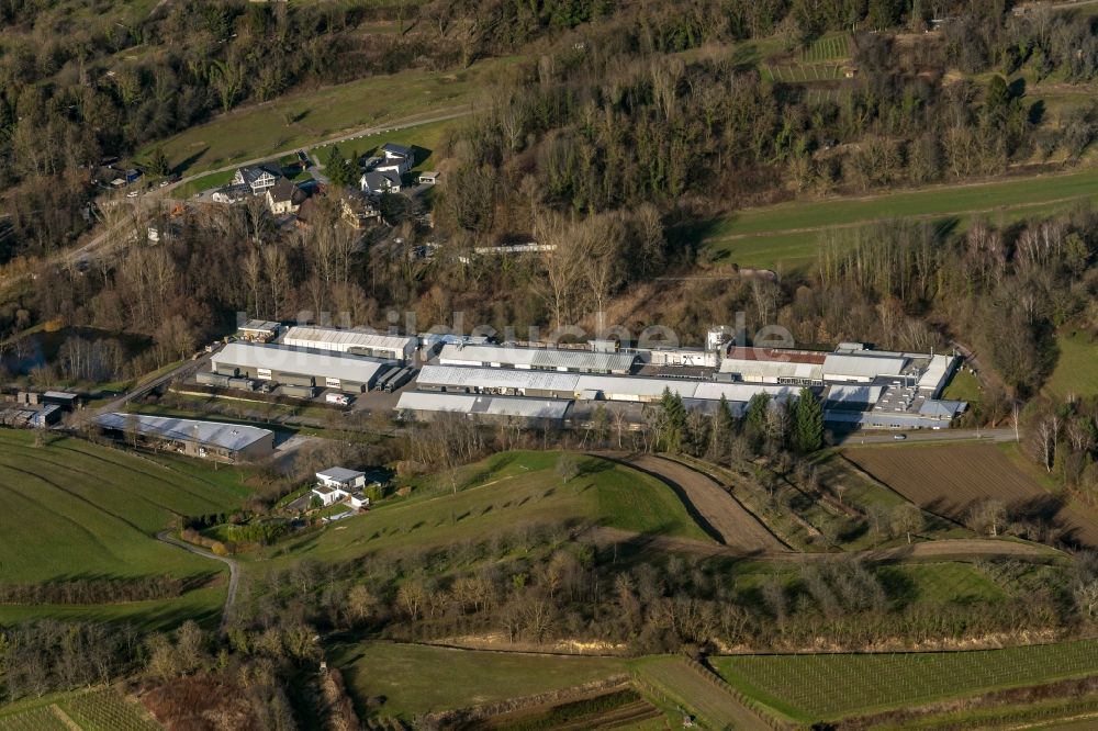 Kippenheim von oben - Firmengelände der Hiller Objektmöbel GmbH in Kippenheim im Bundesland Baden-Württemberg, Deutschland