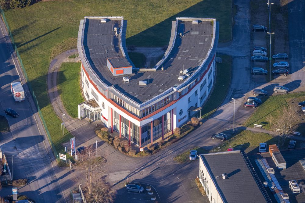 Luftbild Soest - Firmengelände der Legrand GmbH in Soest im Bundesland Nordrhein-Westfalen, Deutschland