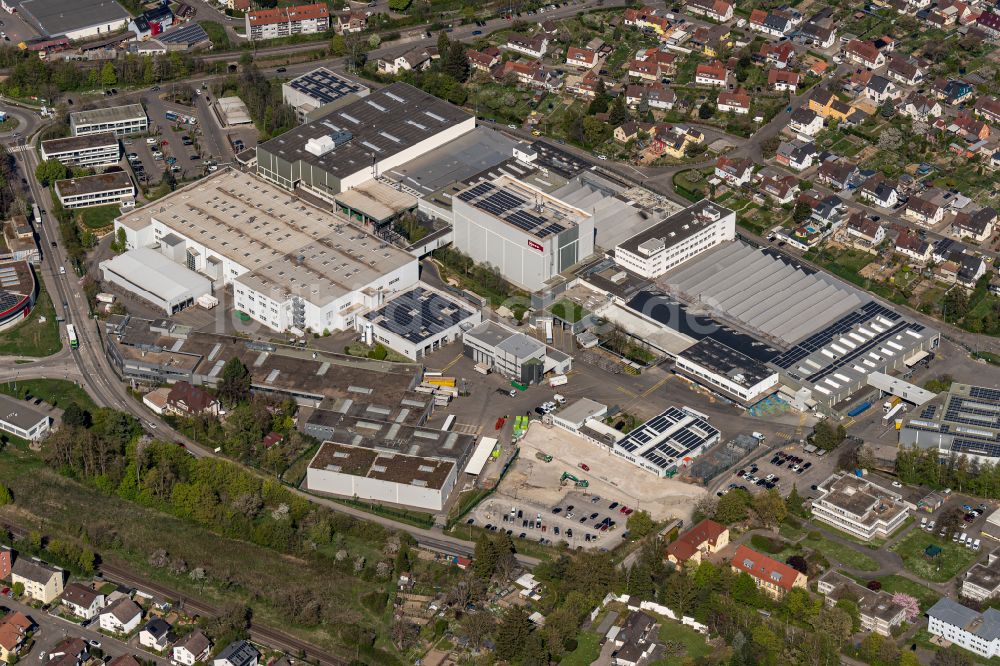 Luftbild Bretten - Firmengelände der Neff GmbH Haushaltsgeräte in Bretten im Bundesland Baden-Württemberg, Deutschland