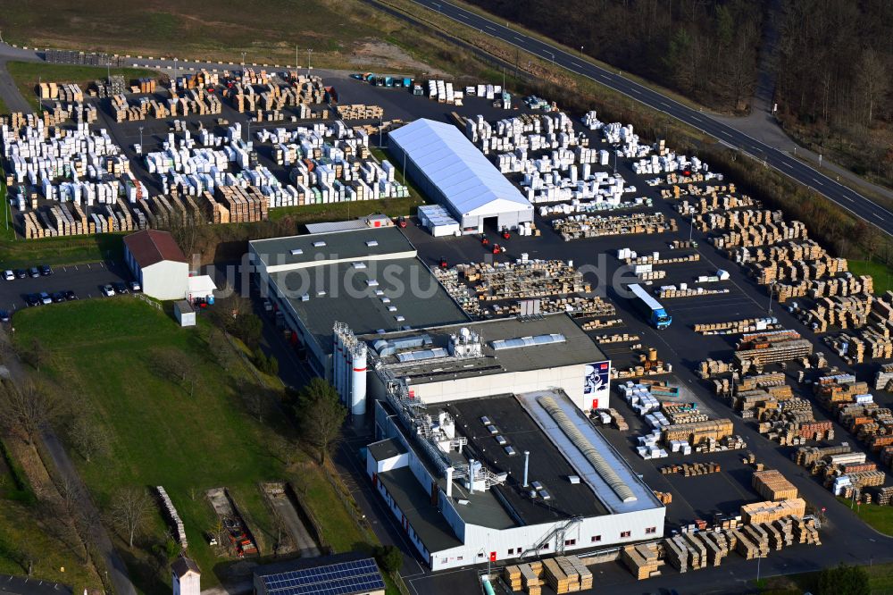 Luftaufnahme Oberthulba - Firmengelände der ACO Ahlmann SE & Co. KG in Oberthulba im Bundesland Bayern, Deutschland