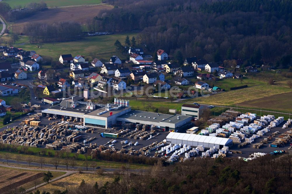 Luftaufnahme Oberthulba - Firmengelände der ACO Ahlmann SE & Co. KG in Oberthulba im Bundesland Bayern, Deutschland