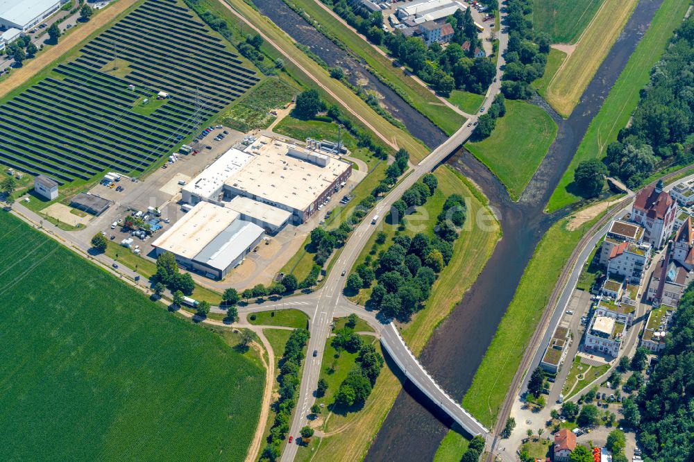 Luftaufnahme Riegel am Kaiserstuhl - Firmengelände der Agrano GmbH & Co. KG in Riegel am Kaiserstuhl im Bundesland Baden-Württemberg, Deutschland