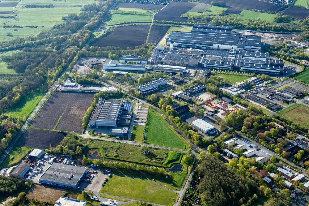 Luftbild Stade - Firmengelände der CFK Nord im Ortsteil Ottenbeck in Stade im Bundesland Niedersachsen, Deutschland