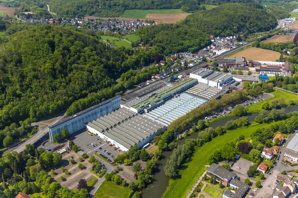 Hagen von oben - Firmengelände der der Bilstein Handel KG in Hagen im Bundesland Nordrhein-Westfalen