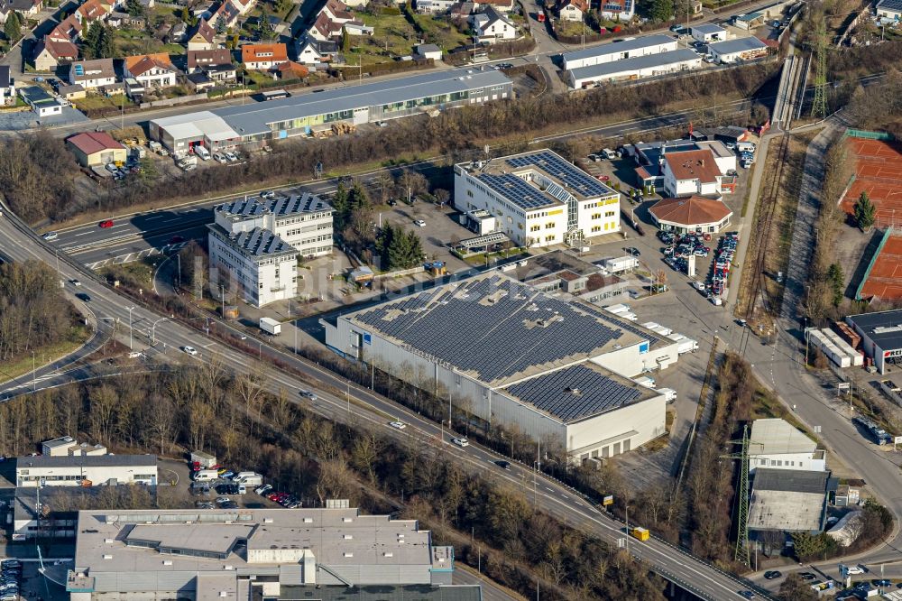 Reutlingen aus der Vogelperspektive: Firmengelände der der Bäko in Reutlingen im Bundesland Baden-Württemberg, Deutschland