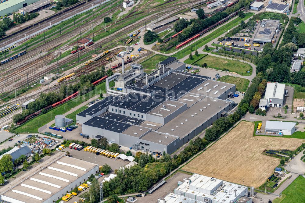Luftbild Offenburg - Firmengelände der der Burda Druck in Offenburg im Bundesland Baden-Württemberg, Deutschland