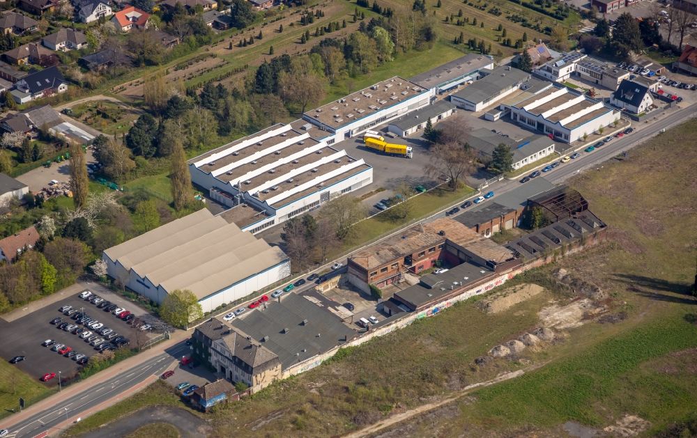 Unna aus der Vogelperspektive: Firmengelände der der WIMA Spezialvertrieb elektronischer Bauelemente GmbH & Co. KG in Unna im Bundesland Nordrhein-Westfalen, Deutschland