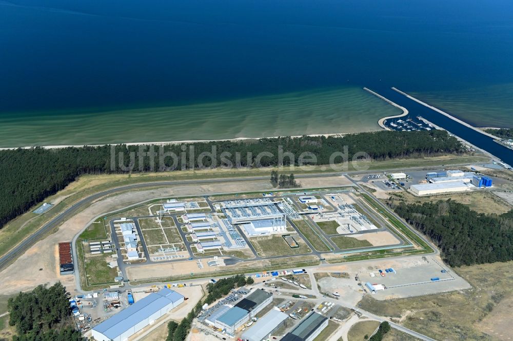 Luftbild Lubmin - Firmengelände der Deutsche Ölwerke Lubmin GmbH in Freesendorf im Bundesland Mecklenburg-Vorpommern, Deutschland