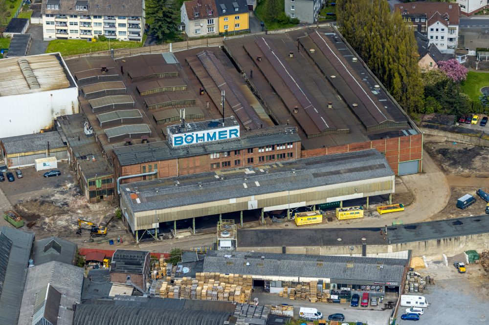 Witten von oben - Firmengelände der ehemaligen Eisenwerke Böhmer an der Annenstraße in Witten im Bundesland Nordrhein-Westfalen