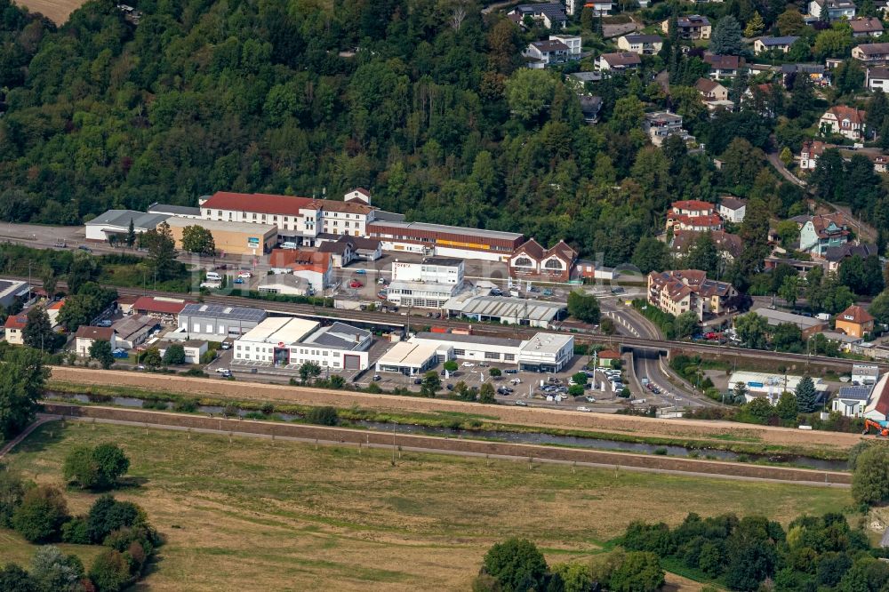 Luftaufnahme Emmendingen - Firmengelände der Emil Färber GmbH & Co. KG Fleischgroßhandel und Andere in Emmendingen im Bundesland Baden-Württemberg, Deutschland