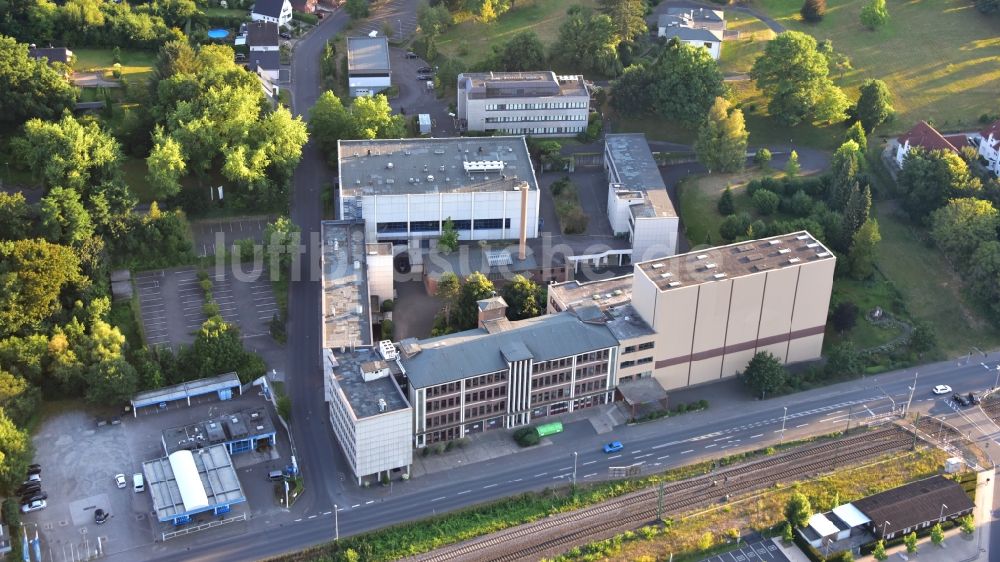 Luftaufnahme Eitorf - Firmengelände der Firma Krewel Meuselbach GmbH in Eitorf im Bundesland Nordrhein-Westfalen, Deutschland