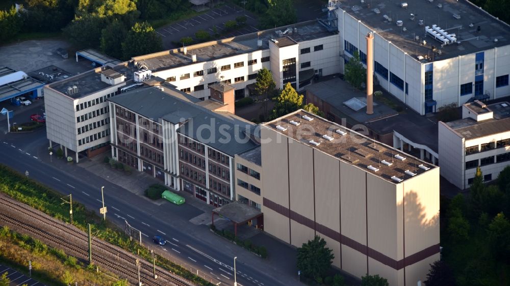 Eitorf aus der Vogelperspektive: Firmengelände der Firma Krewel Meuselbach GmbH in Eitorf im Bundesland Nordrhein-Westfalen, Deutschland