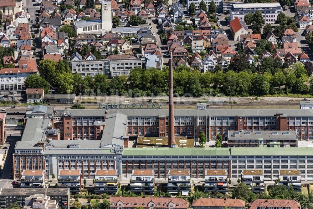 Luftbild Kornwestheim - Firmengelände der Firma Salamander in Kornwestheim im Bundesland Baden-Württemberg, Deutschland