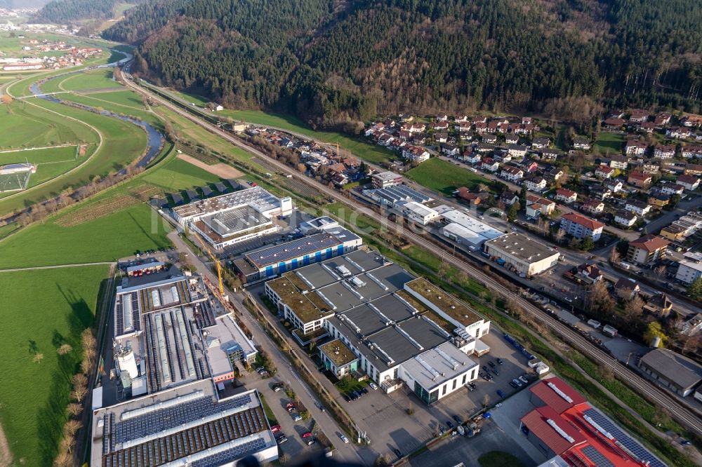 Luftbild Haslach im Kinzigtal - Firmengelände der Foboha (Germany) GmbH in Haslach im Kinzigtal im Bundesland Baden-Württemberg, Deutschland