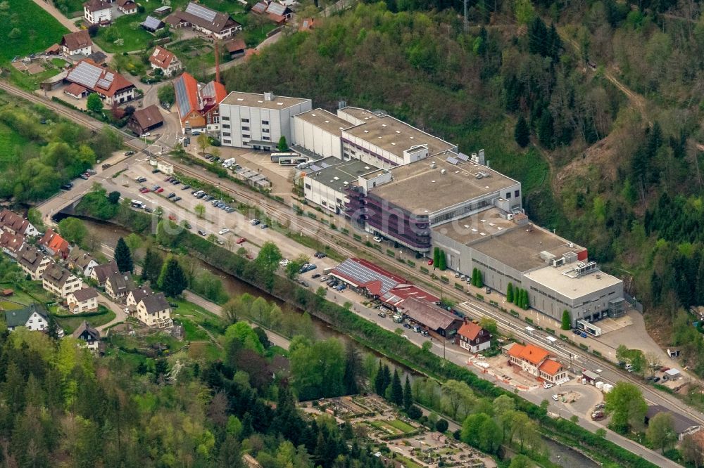 Luftbild Schiltach - Firmengelände der Hansgrohe SE West in Schiltach im Bundesland Baden-Württemberg, Deutschland