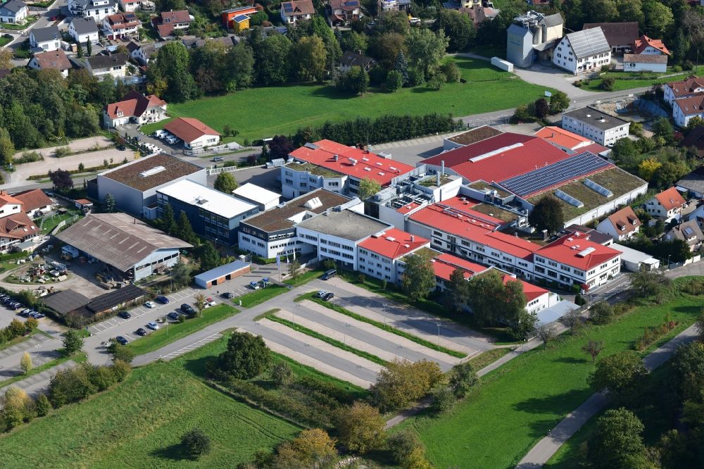 Sulzburg aus der Vogelperspektive: Firmengelände der Hekatron Vertriebs GmbH in Sulzburg im Bundesland Baden-Württemberg, Deutschland