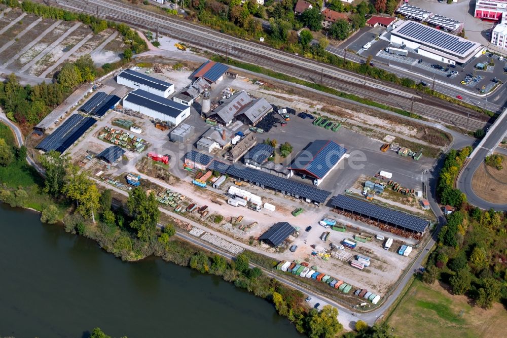 Luftbild Gemünden am Main - Firmengelände der SD Industrieservice UG an der Kesslerstraße im Ortsteil Massenbuch in Gemünden am Main im Bundesland Bayern, Deutschland