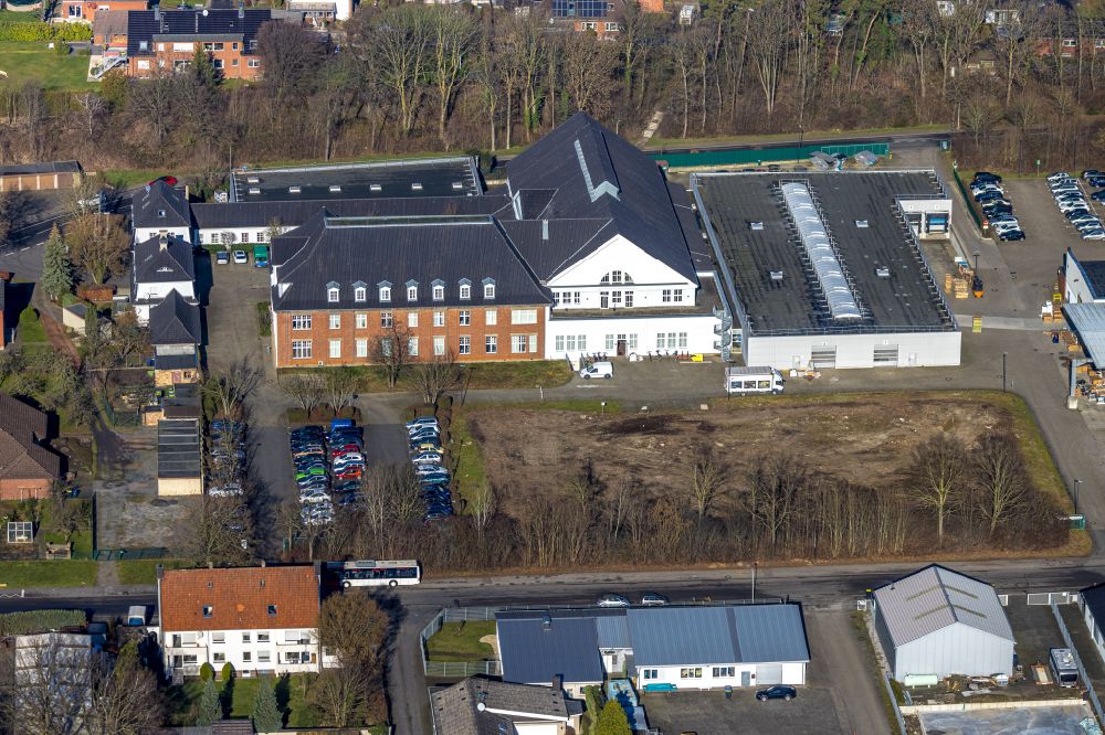 Selm von oben - Firmengelände der Interhydraulik Hydraulik-Komponenten GmbH in Selm im Bundesland Nordrhein-Westfalen, Deutschland