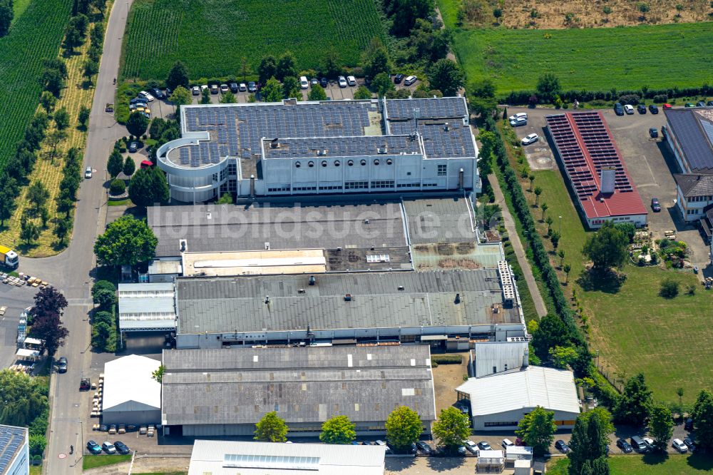 Kippenheim von oben - Firmengelände der Janoschka in Kippenheim im Bundesland Baden-Württemberg, Deutschland