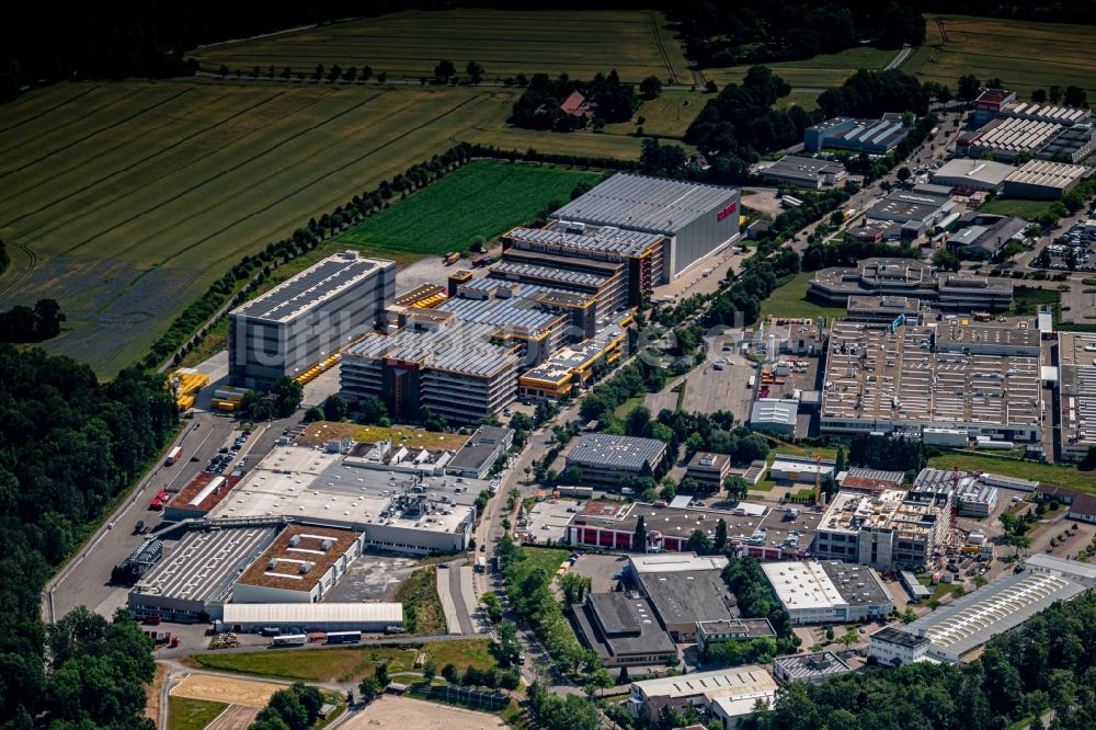 Luftaufnahme Pforzheim - Firmengelände der Klingel Logistik in Pforzheim im Bundesland Baden-Württemberg, Deutschland