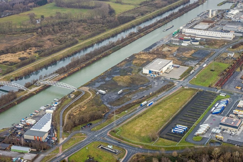 Luftbild Hamm - Firmengelände der Lanfer Logistik in Hamm im Bundesland Nordrhein-Westfalen, Deutschland