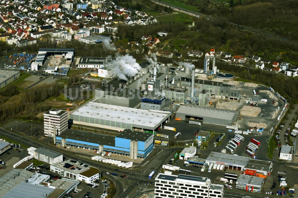 Luftbild Aschaffenburg - Firmengelände des Logistik- Unternehmens Logwin an der Weichert-Straße in Aschaffenburg im Bundesland Bayern, Deutschland