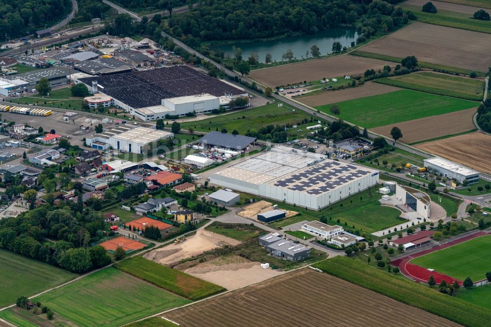 Luftaufnahme Malterdingen - Firmengelände der Marco GmbH & Co. KG und BRZ Deutschland GmbH in Malterdingen im Bundesland Baden-Württemberg, Deutschland