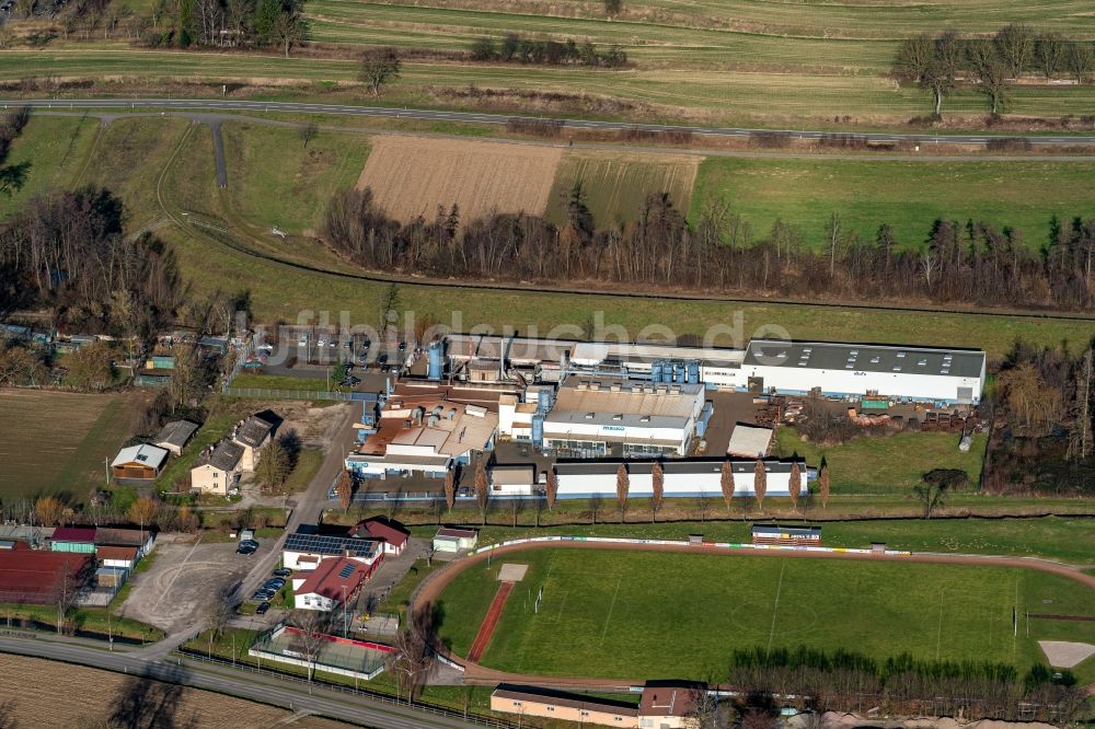 Ettenheim von oben - Firmengelände der Meiko Eisengießerei GmbH in Ettenheim im Bundesland Baden-Württemberg, Deutschland