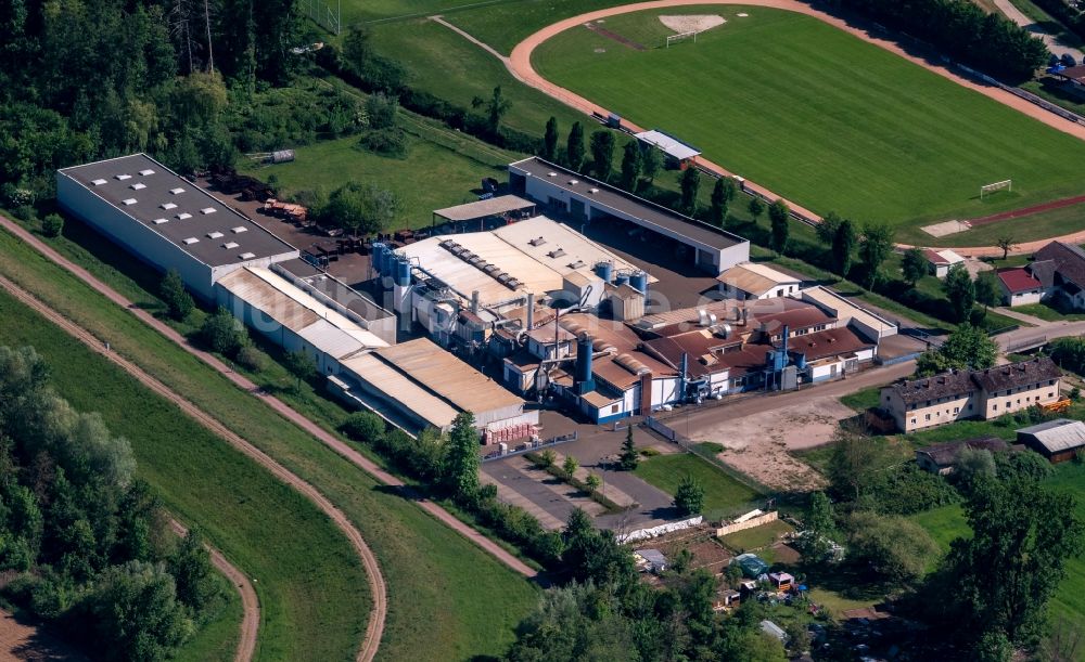 Luftaufnahme Ettenheim - Firmengelände der Meiko Eisengießerei GmbH in Ettenheim im Bundesland Baden-Württemberg, Deutschland