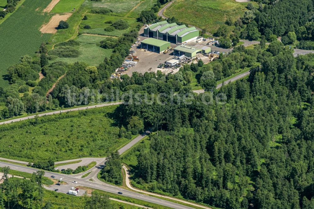 Luftaufnahme Appenweier - Firmengelände der MERB Umladestation in Appenweier im Bundesland Baden-Württemberg, Deutschland