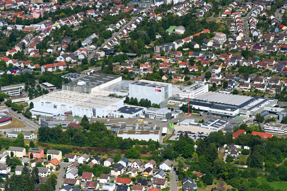 Luftaufnahme Bretten - Firmengelände der Neff GmbH Haushaltsgeräte in Bretten im Bundesland Baden-Württemberg, Deutschland