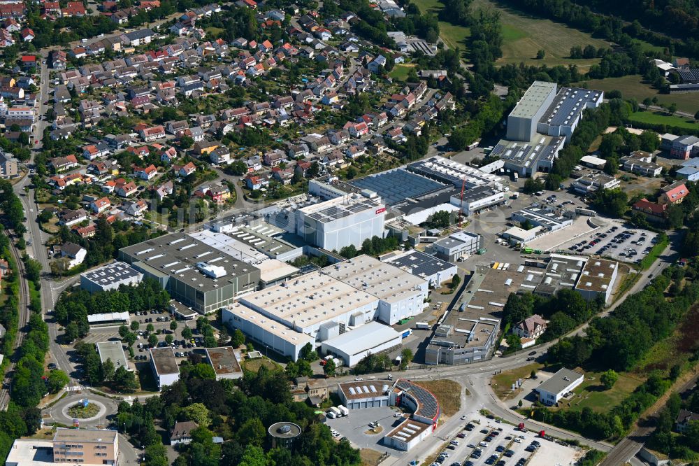 Bretten von oben - Firmengelände der Neff GmbH Haushaltsgeräte in Bretten im Bundesland Baden-Württemberg, Deutschland