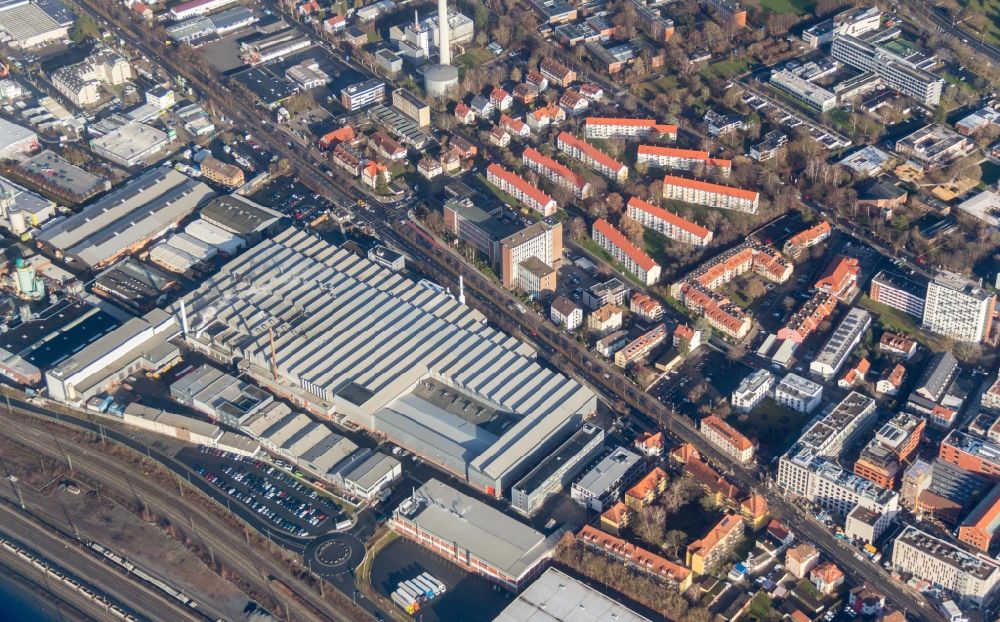 Göttingen aus der Vogelperspektive: Firmengelände der Novalis GmbH in Göttingen im Bundesland Niedersachsen, Deutschland