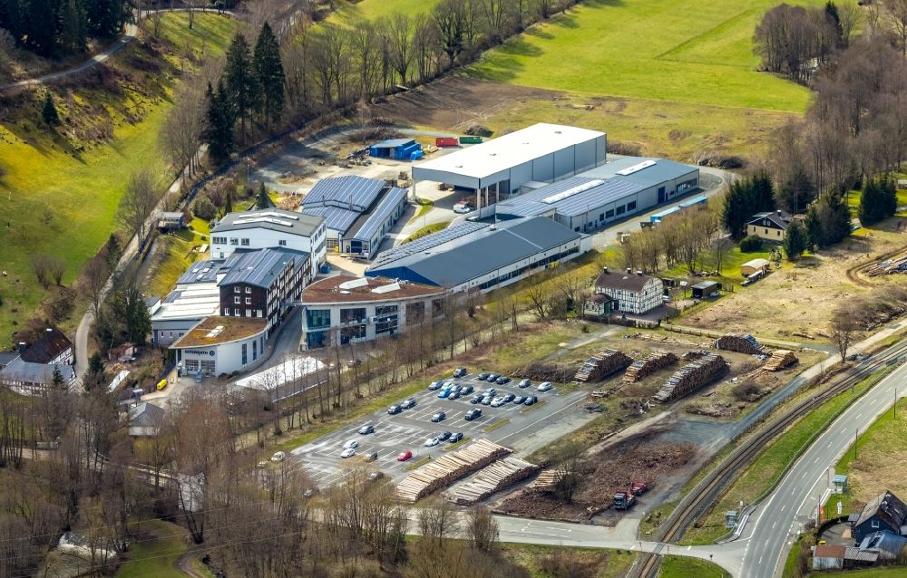 Bermershausen aus der Vogelperspektive: Firmengelände der Osterrath GmbH & Co. KG in Bermershausen im Bundesland Nordrhein-Westfalen, Deutschland