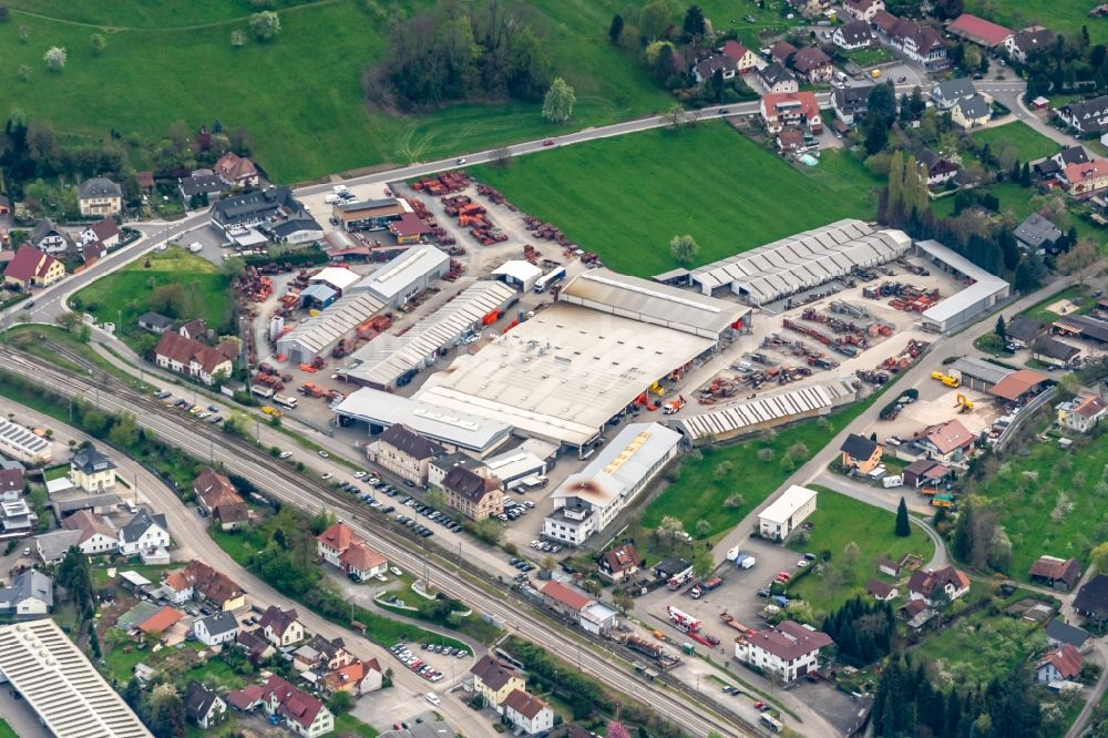 Steinach von oben - Firmengelände der PASCHAL-Werk G. Maier GmbH in Steinach im Bundesland Baden-Württemberg, Deutschland