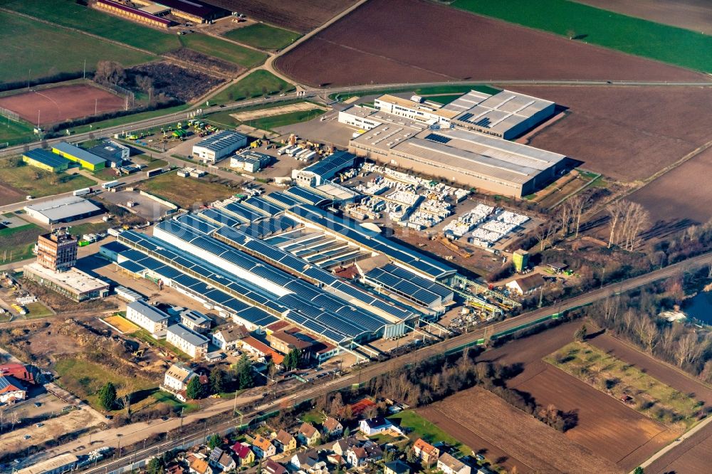 Luftbild Herbolzheim - Firmengelände der Prodinger Verpackungen in Herbolzheim im Bundesland Baden-Württemberg, Deutschland