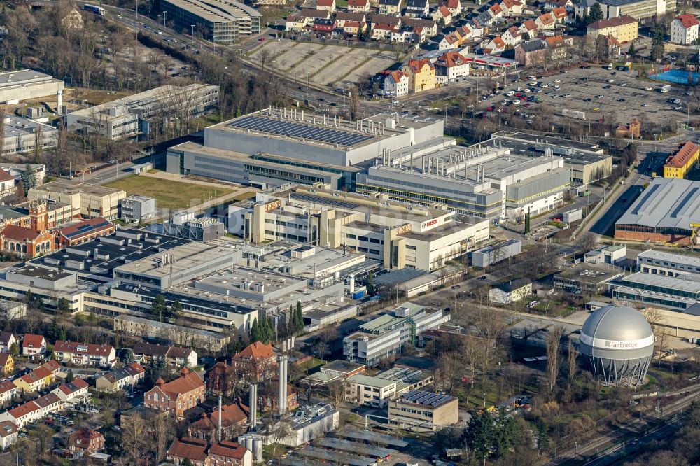 Reutlingen von oben - Firmengelände der Robert Bosch GmbH in Reutlingen im Bundesland Baden-Württemberg, Deutschland