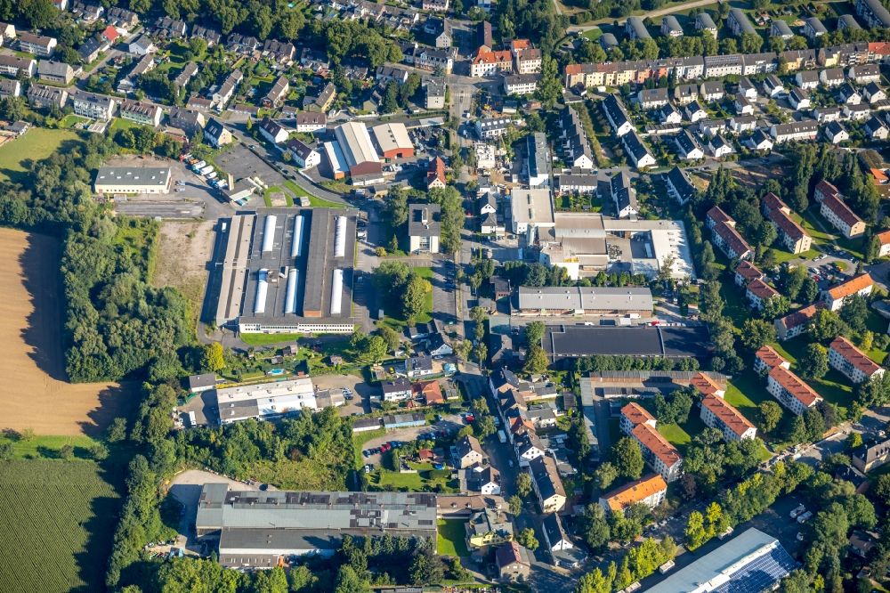 Luftaufnahme Bochum - Firmengelände der ROTAMILL GmbH in Bochum im Bundesland Nordrhein-Westfalen, Deutschland